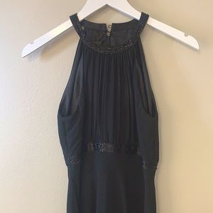 Black beaded gown - size 6